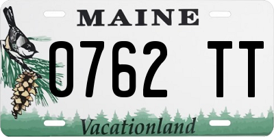ME license plate 0762TT