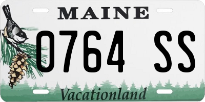 ME license plate 0764SS