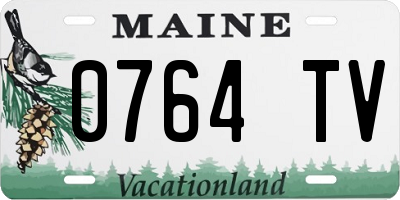 ME license plate 0764TV