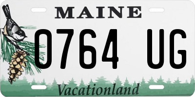ME license plate 0764UG
