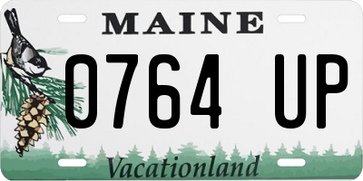 ME license plate 0764UP