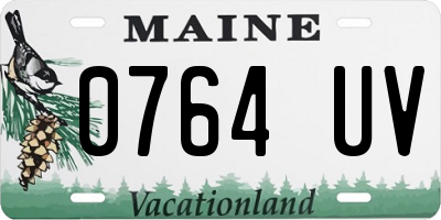 ME license plate 0764UV