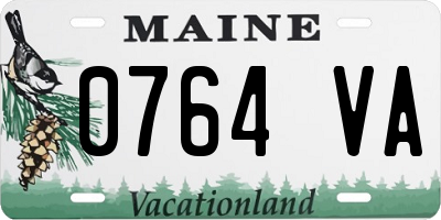 ME license plate 0764VA