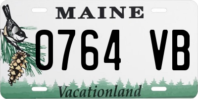 ME license plate 0764VB