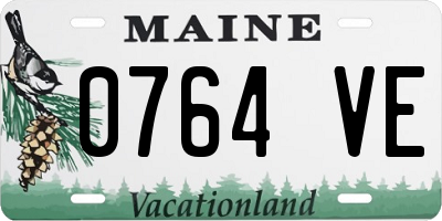 ME license plate 0764VE