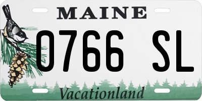 ME license plate 0766SL