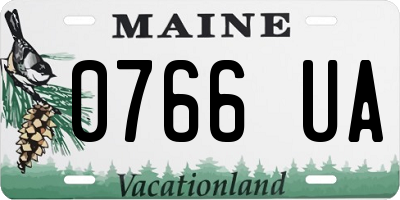 ME license plate 0766UA