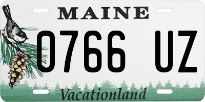 ME license plate 0766UZ