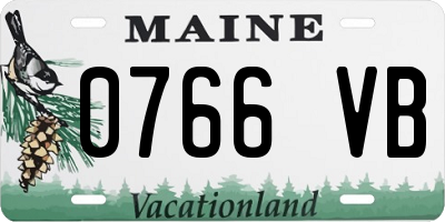 ME license plate 0766VB