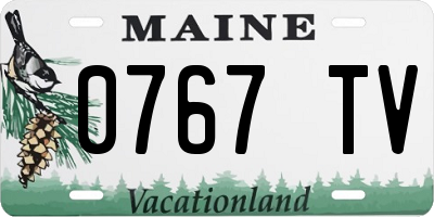 ME license plate 0767TV
