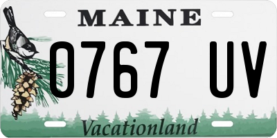 ME license plate 0767UV