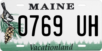ME license plate 0769UH