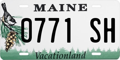 ME license plate 0771SH