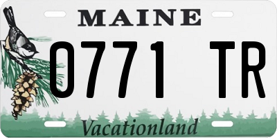 ME license plate 0771TR