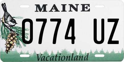 ME license plate 0774UZ