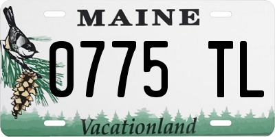 ME license plate 0775TL