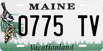 ME license plate 0775TV