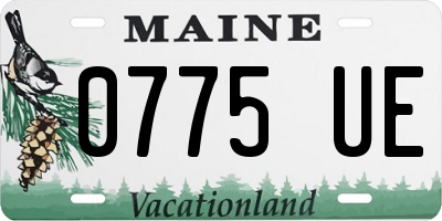 ME license plate 0775UE