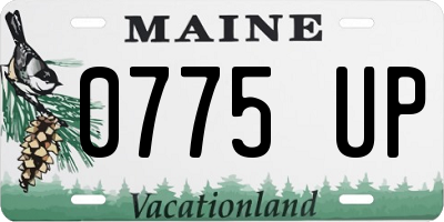 ME license plate 0775UP