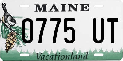 ME license plate 0775UT