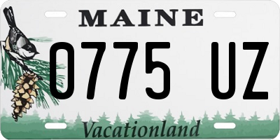 ME license plate 0775UZ