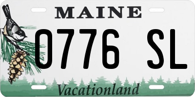 ME license plate 0776SL