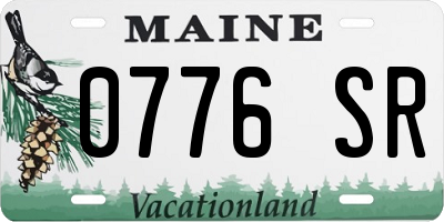 ME license plate 0776SR