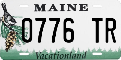 ME license plate 0776TR