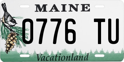 ME license plate 0776TU