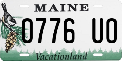 ME license plate 0776UO