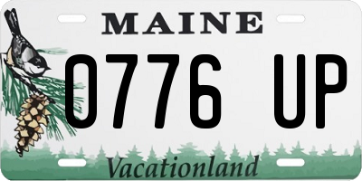 ME license plate 0776UP