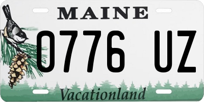 ME license plate 0776UZ