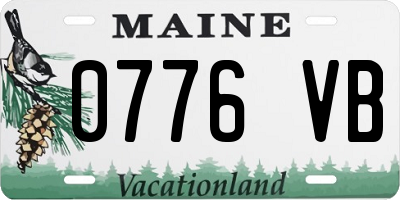 ME license plate 0776VB