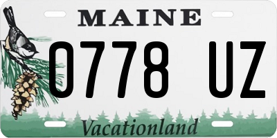 ME license plate 0778UZ