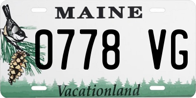 ME license plate 0778VG