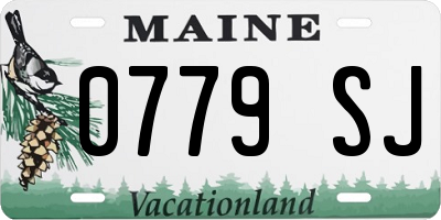 ME license plate 0779SJ