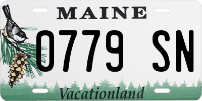 ME license plate 0779SN