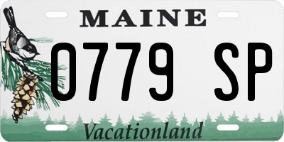 ME license plate 0779SP