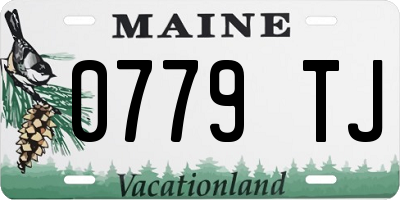 ME license plate 0779TJ