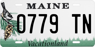 ME license plate 0779TN