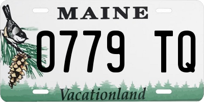 ME license plate 0779TQ
