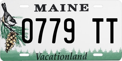 ME license plate 0779TT