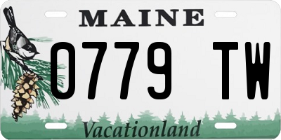 ME license plate 0779TW