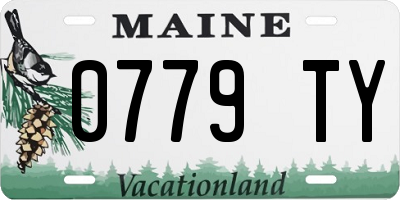 ME license plate 0779TY
