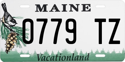 ME license plate 0779TZ