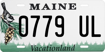 ME license plate 0779UL