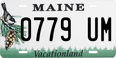ME license plate 0779UM
