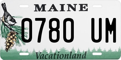 ME license plate 0780UM
