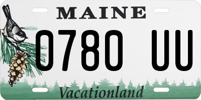 ME license plate 0780UU