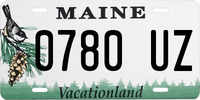 ME license plate 0780UZ